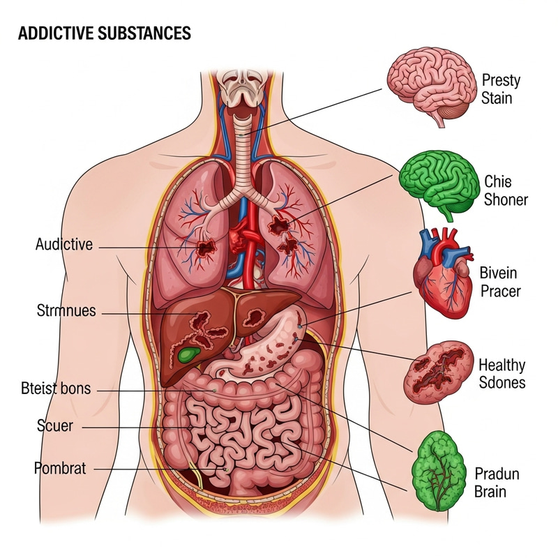 Harmful Effects of Addictive Substances on Human Organs