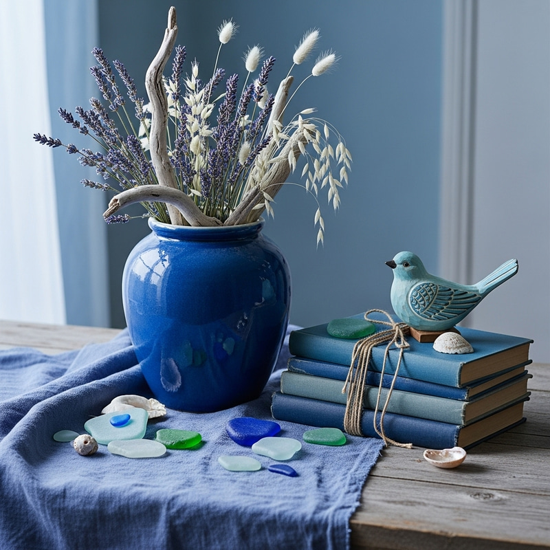 Sea Blue Still Life Image