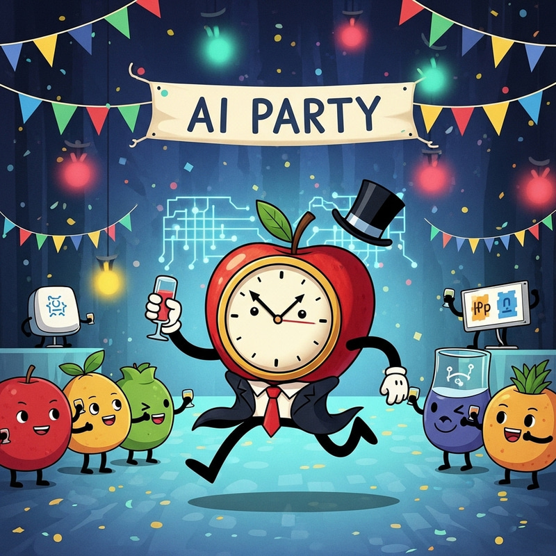 Apple's AI Party Entrance: Fashionable and Fun