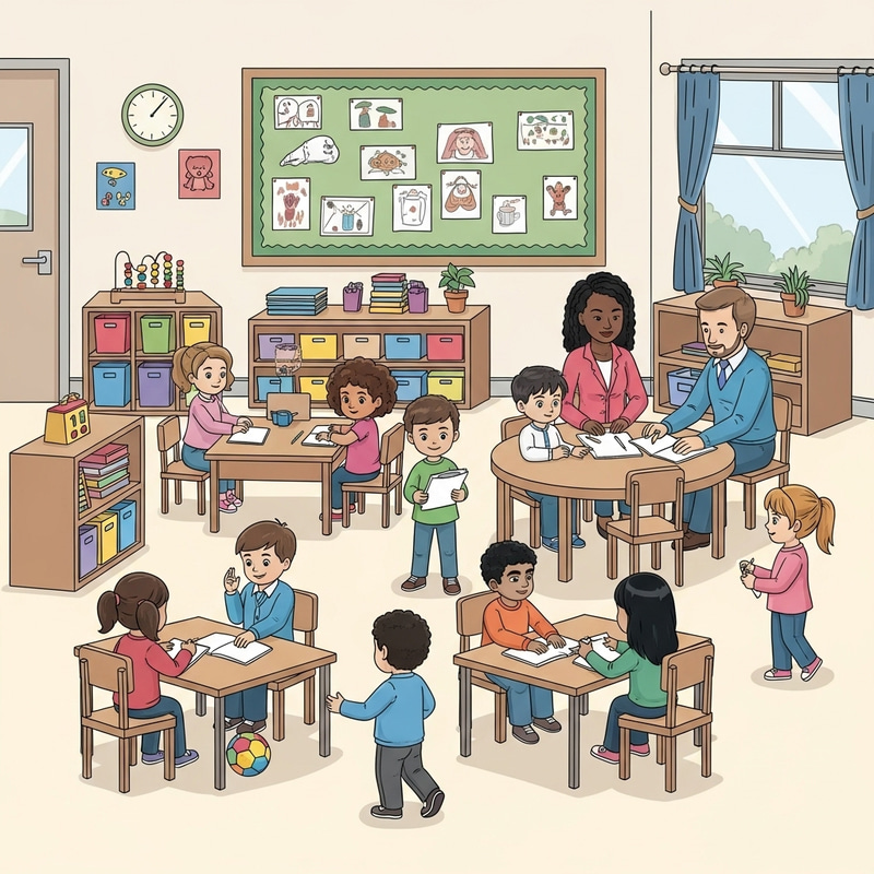 Diverse Day Care Center at School | Engaging Learning Environment Diverse Day Care Center at School | Engaging Learning Environment