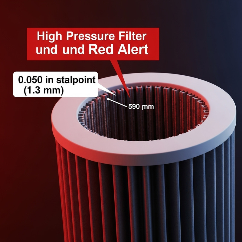 High-Pressure Red Alert Filter | Detailed 0.050 in Element Mesh High-Pressure Red Alert Filter | Detailed 0.050 in Element Mesh