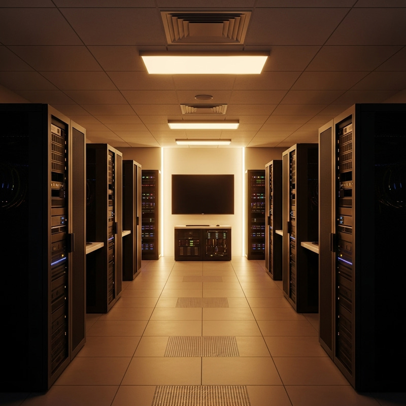 Sleek and Modern Server Room Design for Tech Presentations Sleek and Modern Server Room Design for Tech Presentations