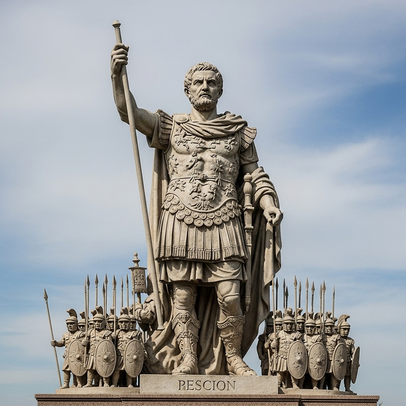 Marcus Aurelius Leading Legion - Stone Statue Image Marcus Aurelius Leading Legion - Stone Statue Image