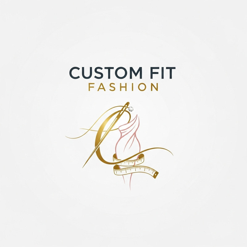 Custom Fit Fashion Logo Design | Elegant & Stylish Elements