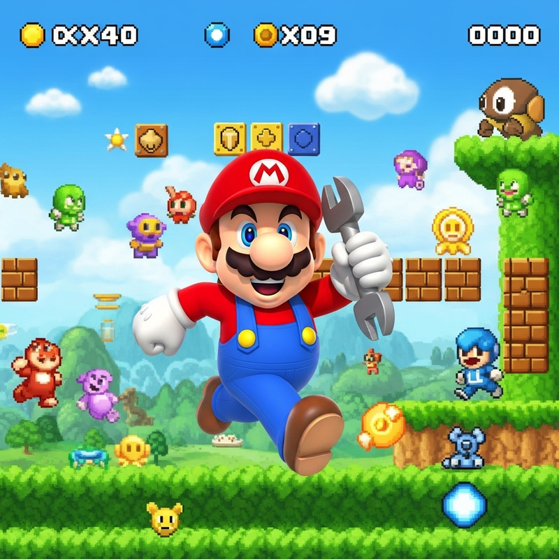 Mario: The Fun and Adventurous Plumber in Colorful Worlds Mario: The Fun and Adventurous Plumber in Colorful Worlds