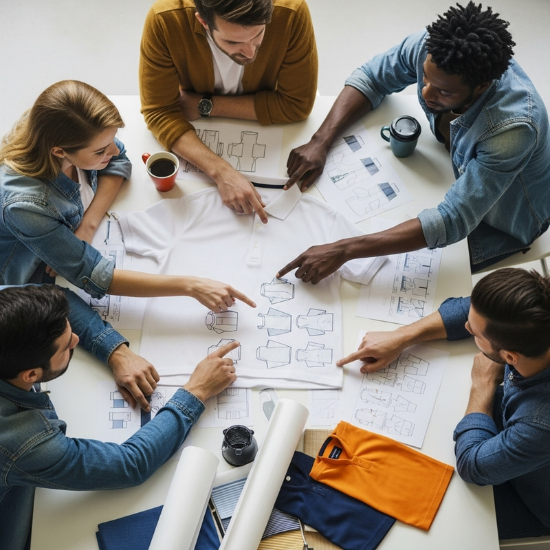 Creative Team Collaborates on Polo T-Shirt Design | Innovative Ideas