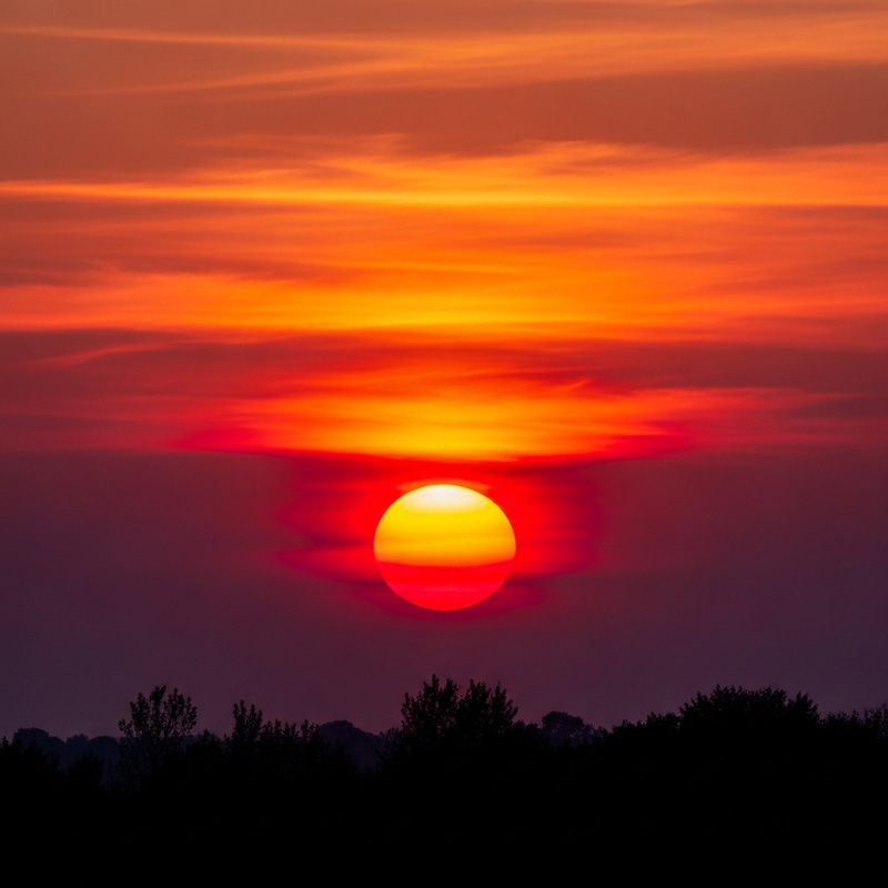 Captivating Sunset Abstract Art