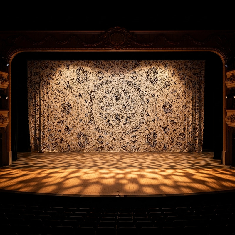 Spectacular Lace Transformation on Theatre Stage