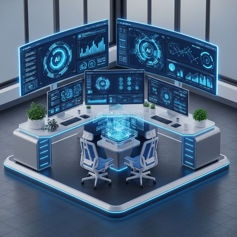 Futuristic Technology Boosting Productivity Futuristic Technology Boosting Productivity