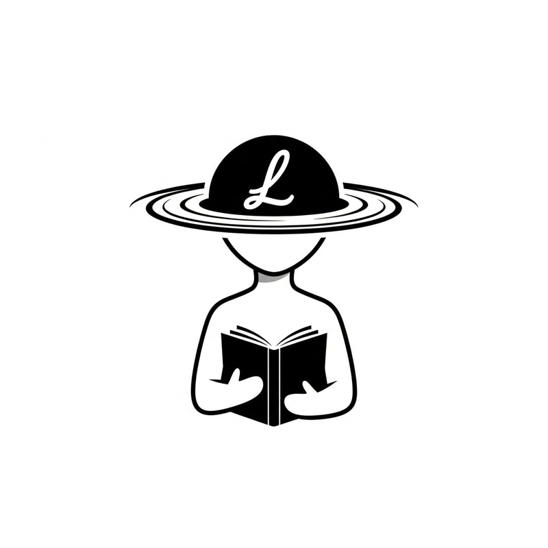Abstract Figure Holding Book Logo | Symbol of Learning and Possibilities
