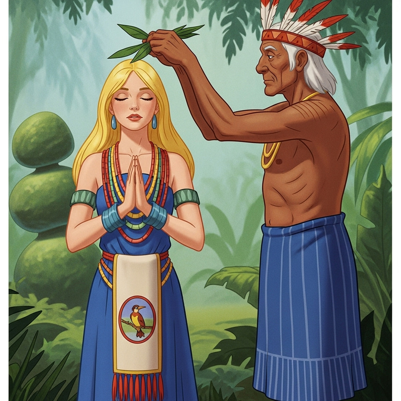 Enchanted Jungle Scene in Pixar Style Art Enchanted Jungle Scene in Pixar Style Art