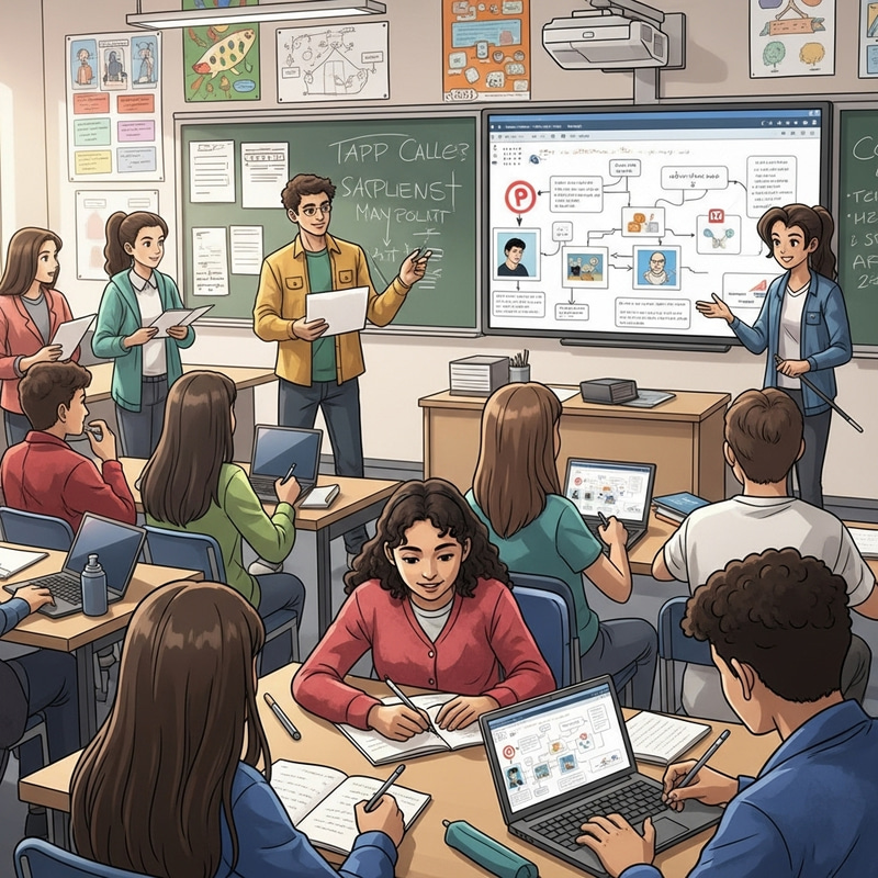 Vibrant Maghrebian Students Embrace Active Learning Vibrant Maghrebian Students Embrace Active Learning