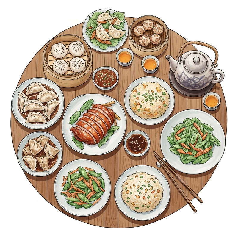 Traditional Chinese Cuisine: A Watercolor Journey Traditional Chinese Cuisine: A Watercolor Journey