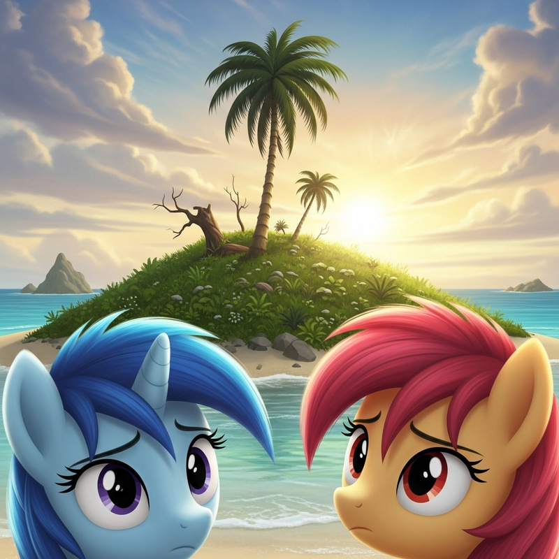 Deserted Island Pony Adventure: Two Colorful Ponies Explore Deserted Island Pony Adventure: Two Colorful Ponies Explore