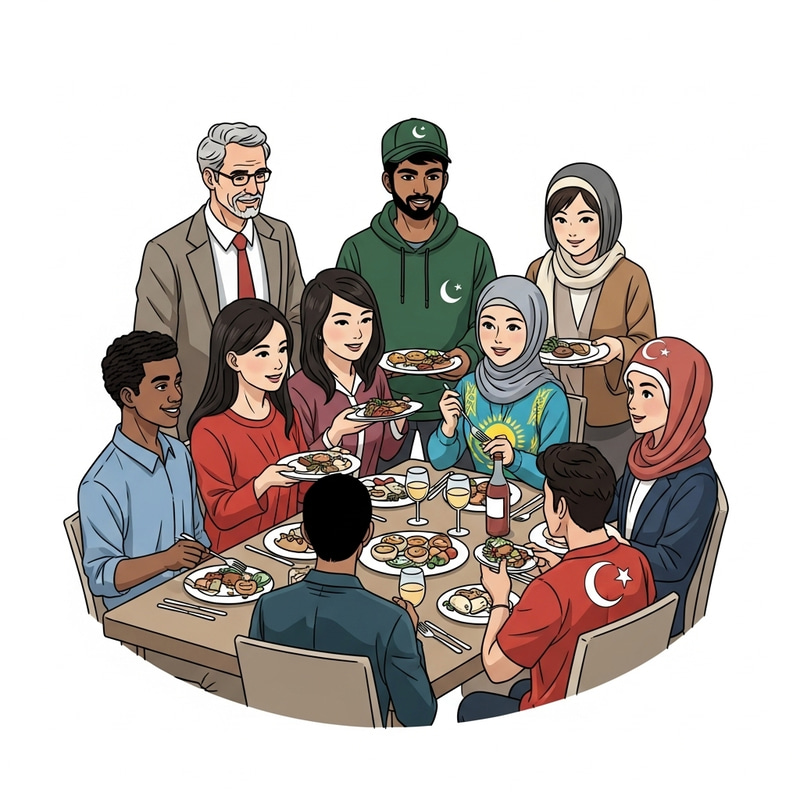 Global Student Dinner Gathering with Diverse Cultural Representation Global Student Dinner Gathering with Diverse Cultural Representation