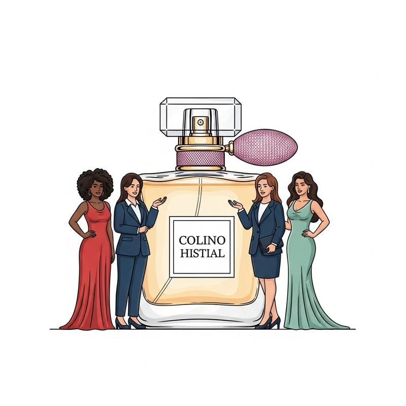 Luxury Perfume Bottle with Elegant Women | Fragrance Collection