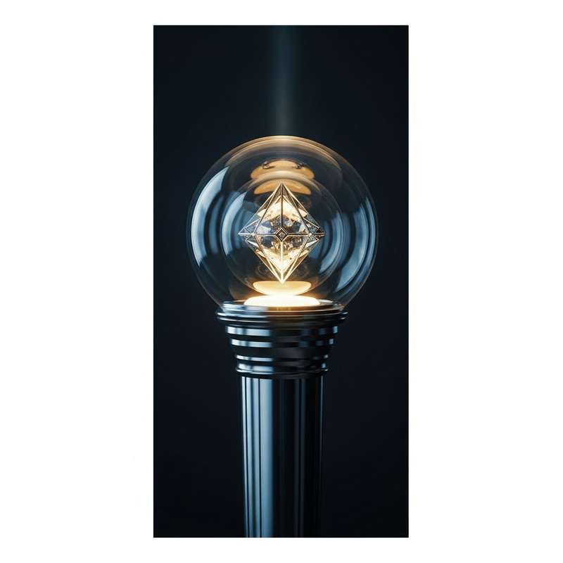 Kpop-Inspired Y2K Lightstick with Sharp Diamond Glow