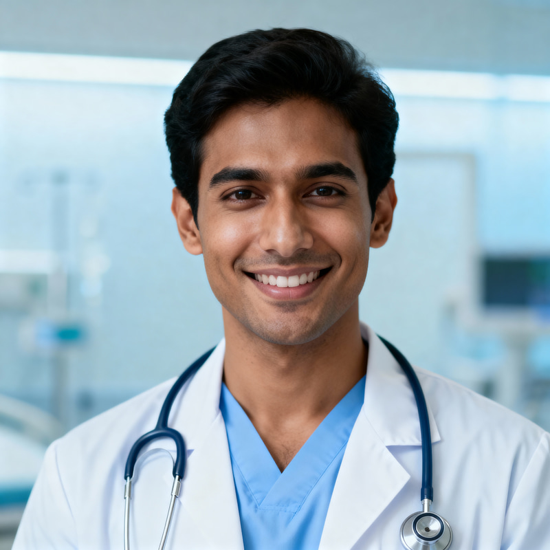 Professional Healthcare Headshot: Diverse Male Doctor Professional Healthcare Headshot: Diverse Male Doctor