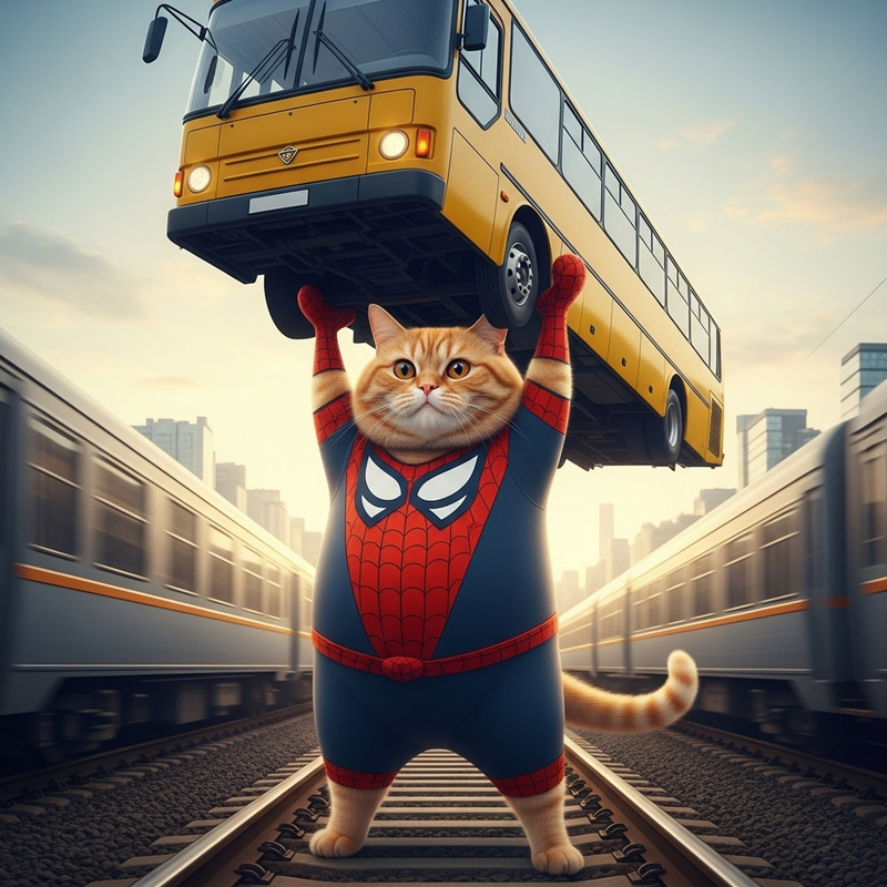 Real-Life Heroic Cat Rescues Yellow Bus: Aesthetic Beauty