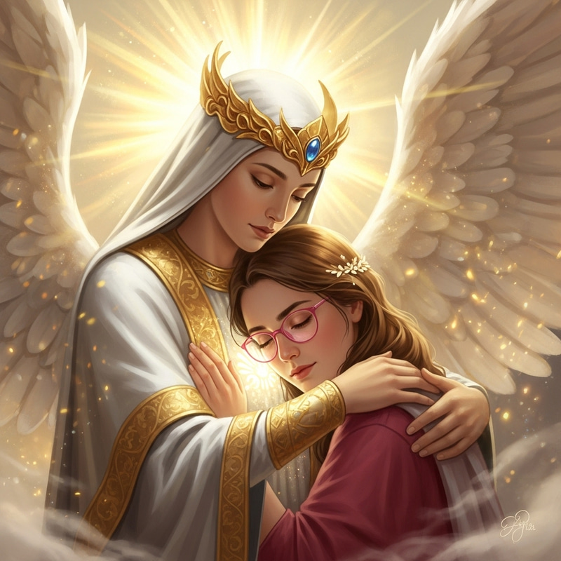 Embrace of Divine Light | Celestial Aura Inspirational Image Embrace of Divine Light | Celestial Aura Inspirational Image