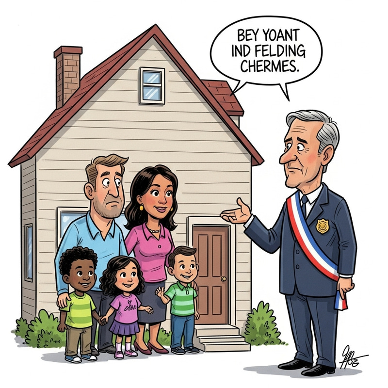 Household, House & Government Relationship: Editorial Cartoon