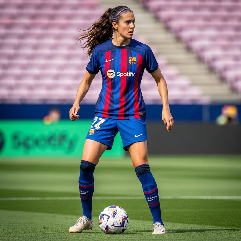 Brown-Haired Female Soccer Player for FC Barcelona | Player Profile Brown-Haired Female Soccer Player for FC Barcelona | Player Profile