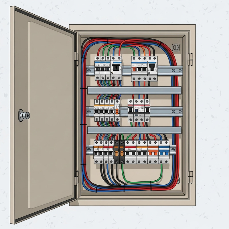 Vector Electrical Panel Illustration