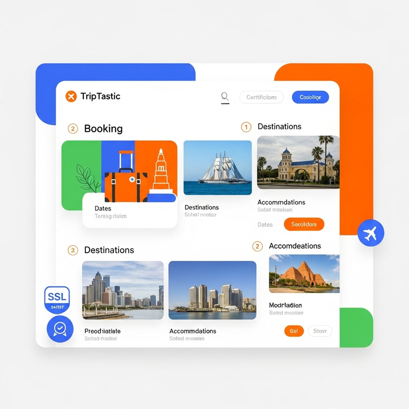 Engaging Booking Interface for TripTastic | Secure & Visual Engaging Booking Interface for TripTastic | Secure & Visual