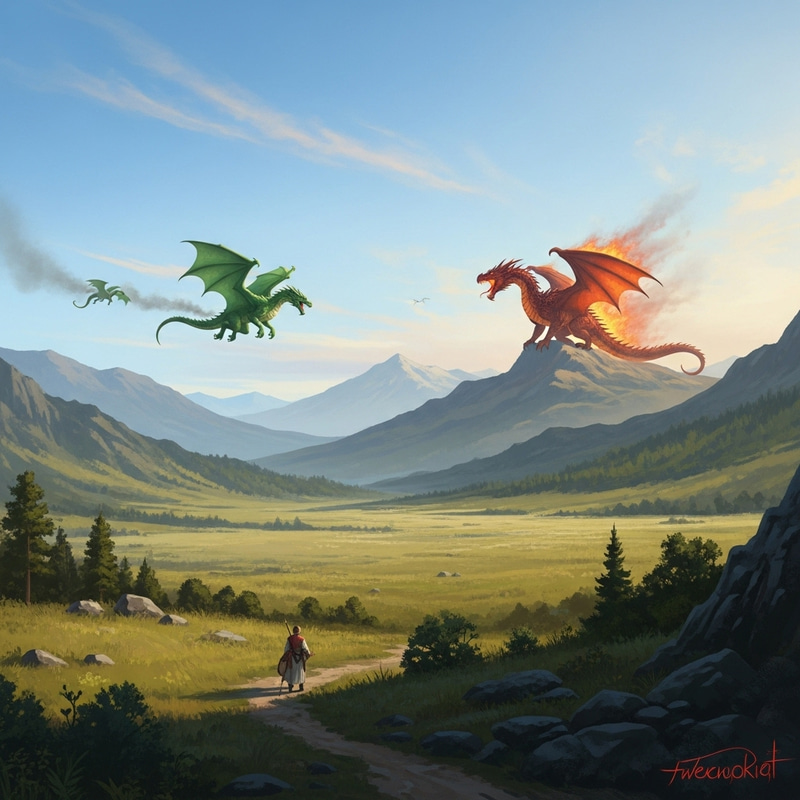 Majestic Dragons: Mythical Wonders in Flight