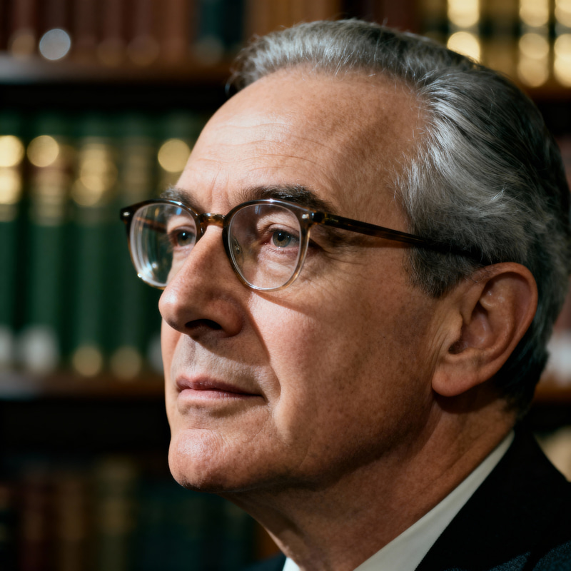 Thoughtful Author Headshot in Photorealistic Style Thoughtful Author Headshot in Photorealistic Style