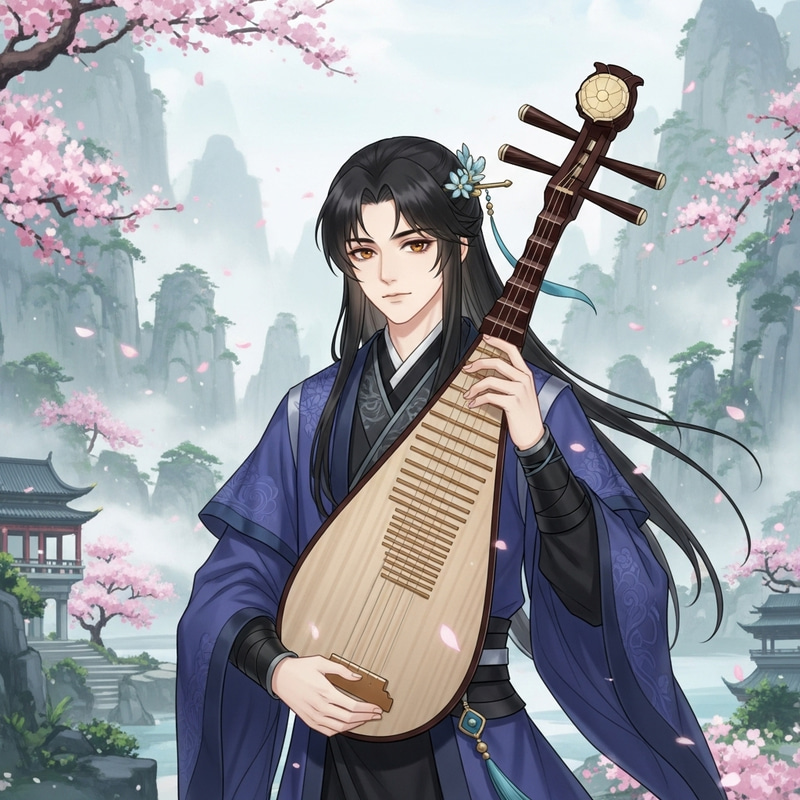 Mystical Boy Character Embodying Wisdom from Genshin Impact Mystical Boy Character Embodying Wisdom from Genshin Impact