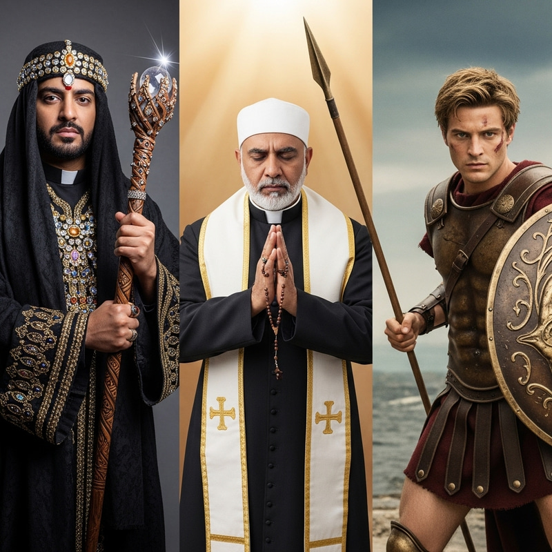 Mythical Characters: Magician, Priest, and Achilles