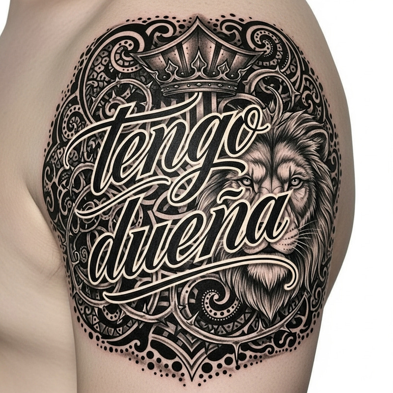 Tattoos for Men: 'Tengo Dueña' Design Ideas Tattoos for Men: 'Tengo Dueña' Design Ideas