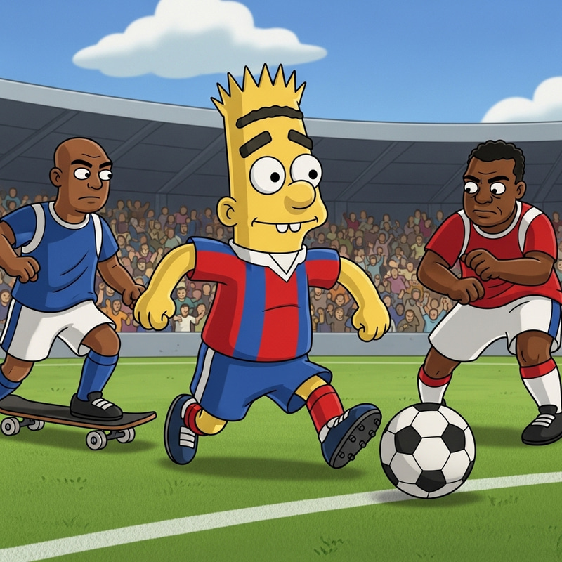 Bart's Football Fever: An Exciting Adventure on the Field