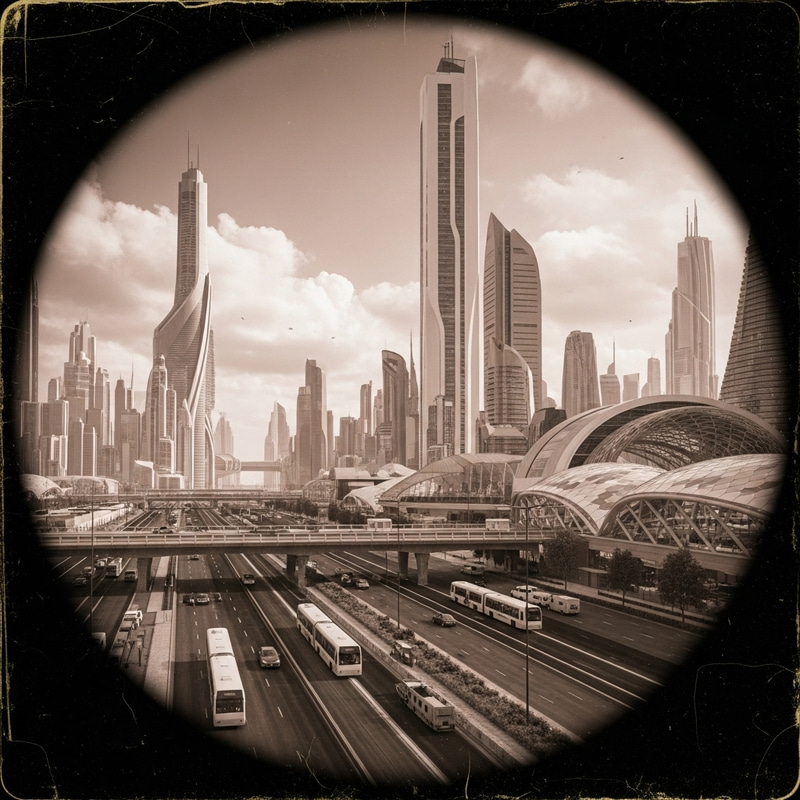 Captivating Futuristic Cityscape View Captivating Futuristic Cityscape View