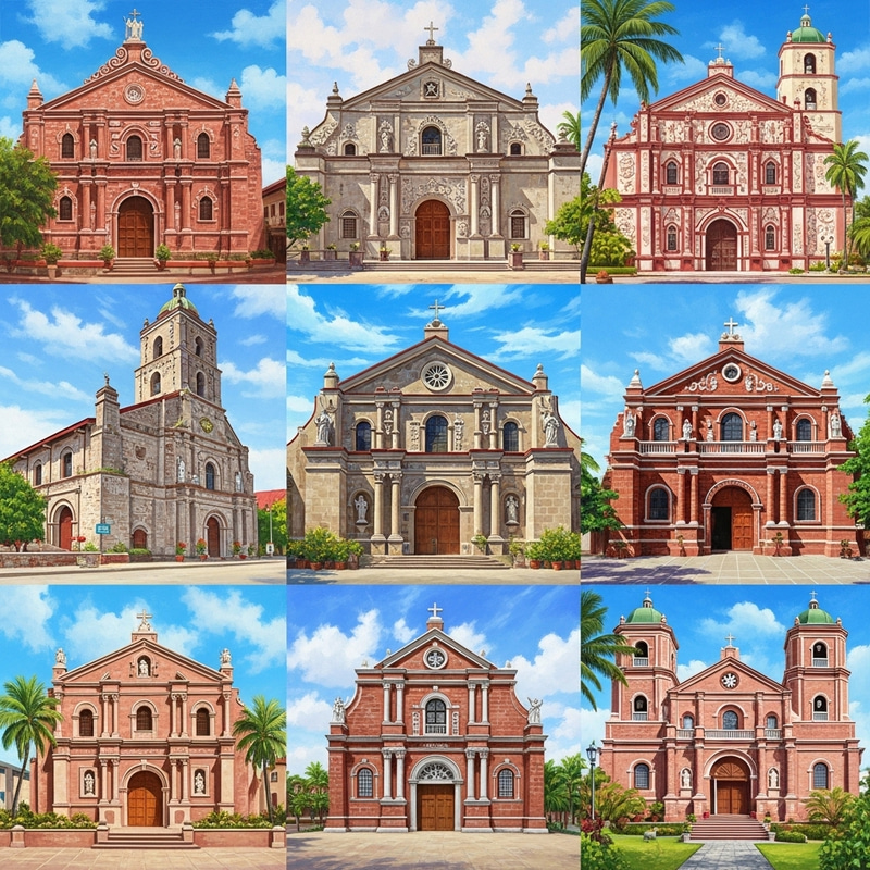 Happy Compilation of Baroque Churches in the Philippines