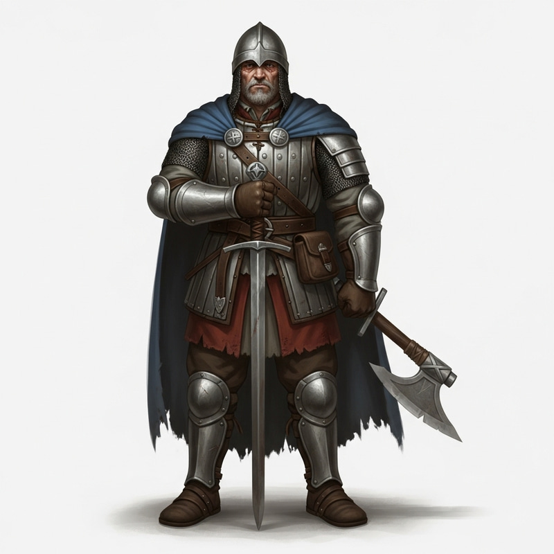 Mature Masculine Medieval Warrior Character Design Mature Masculine Medieval Warrior Character Design