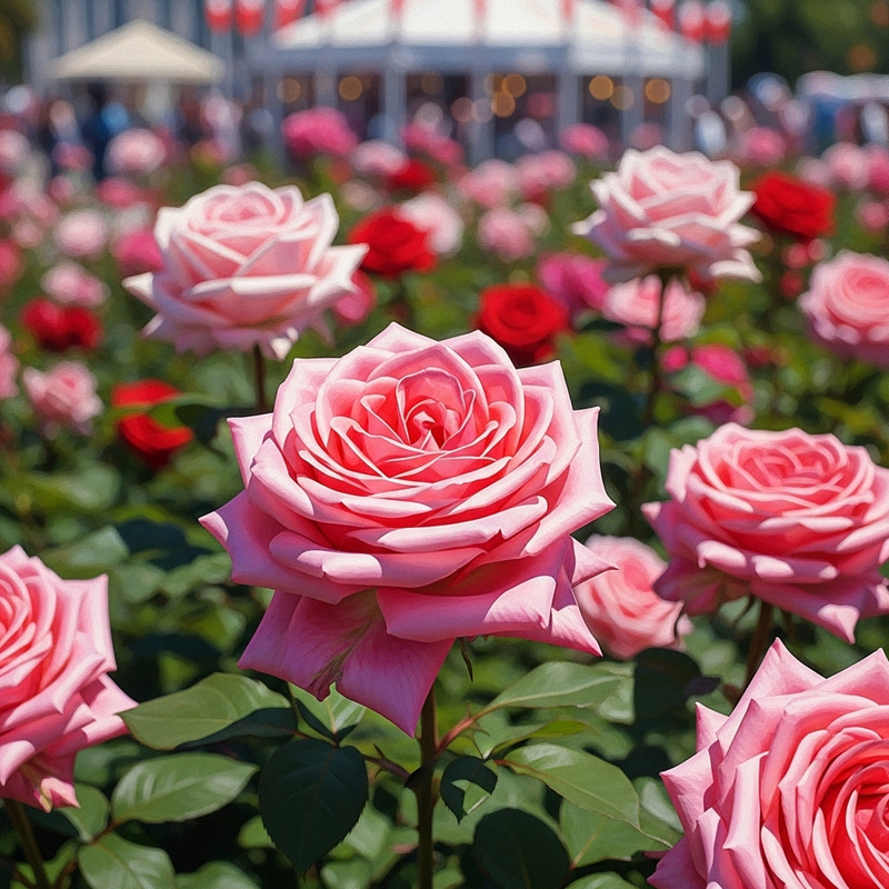 Colorful Rose Festival - Impressionist Style Artworks & Close-Up Blooms Colorful Rose Festival - Impressionist Style Artworks & Close-Up Blooms