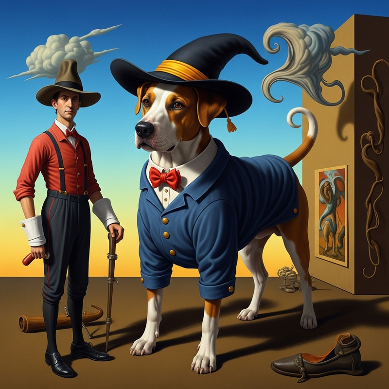 Dog Surrealism Interpretation | Imaginative Artwork Dog Surrealism Interpretation | Imaginative Artwork