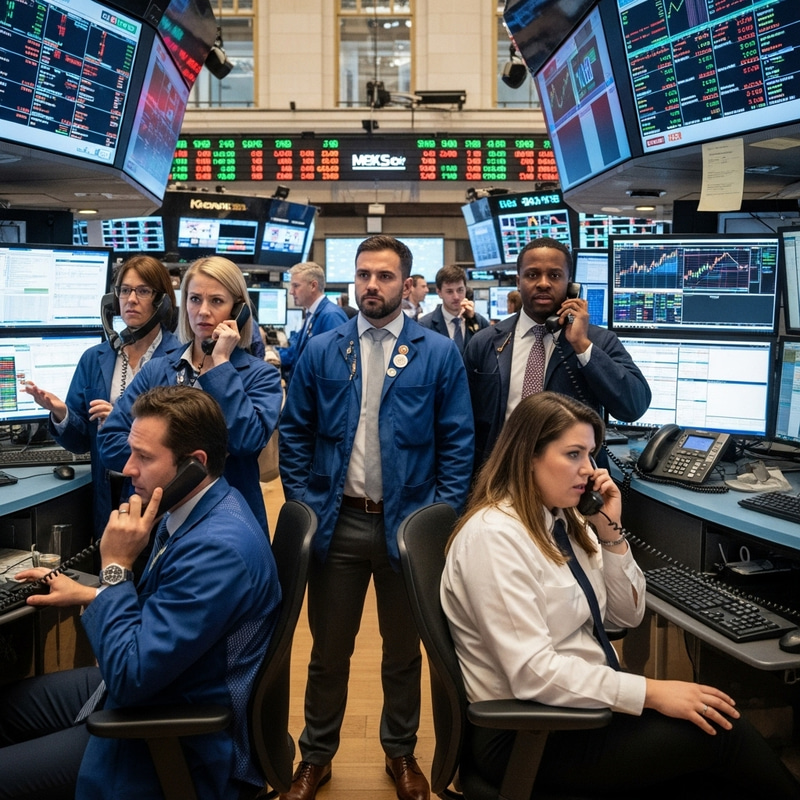 Angry New York Forex Dealers on Trading Floor Angry New York Forex Dealers on Trading Floor