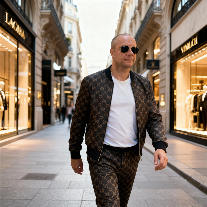 Stylish Man in Designer Casual Wear | Luxury Street Style