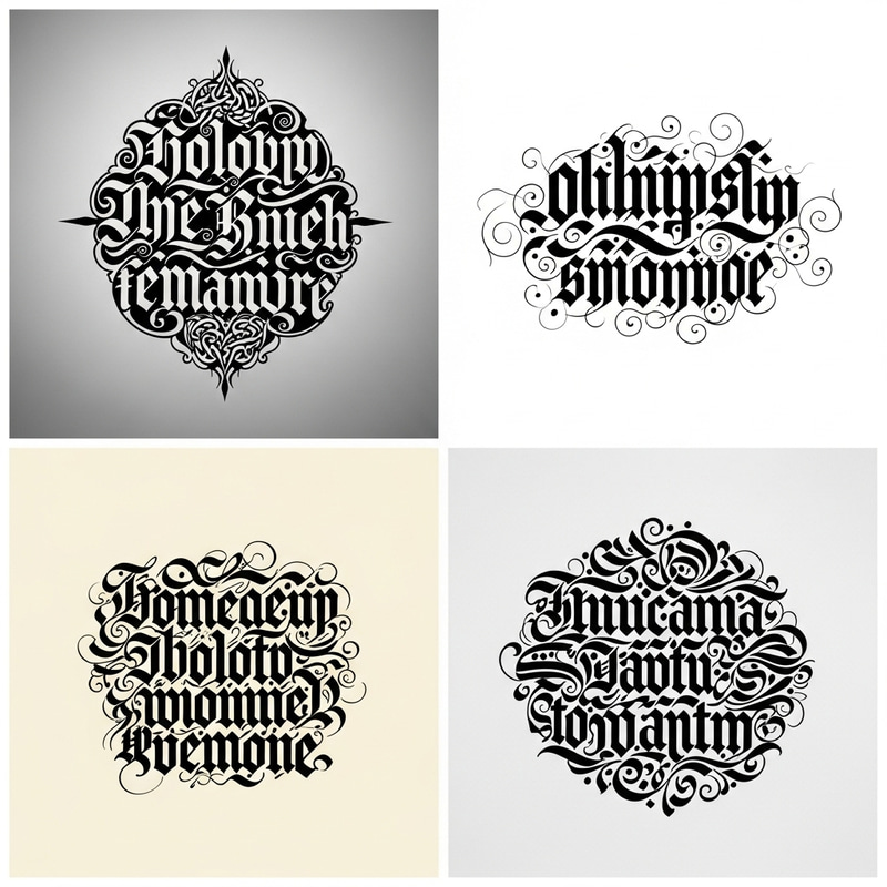 High-Quality Calligraphy Patterns - Detailed & 4K Resolution High-Quality Calligraphy Patterns - Detailed & 4K Resolution