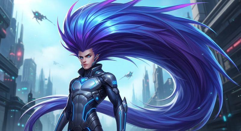 Kayn League of Legends: Extraordinary Blue & Purple Hair Kayn League of Legends: Extraordinary Blue & Purple Hair