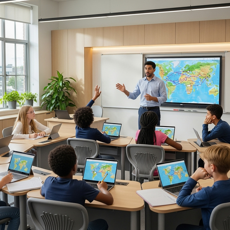 Modern Classroom | Diverse Social Studies Lesson for Gifted Students