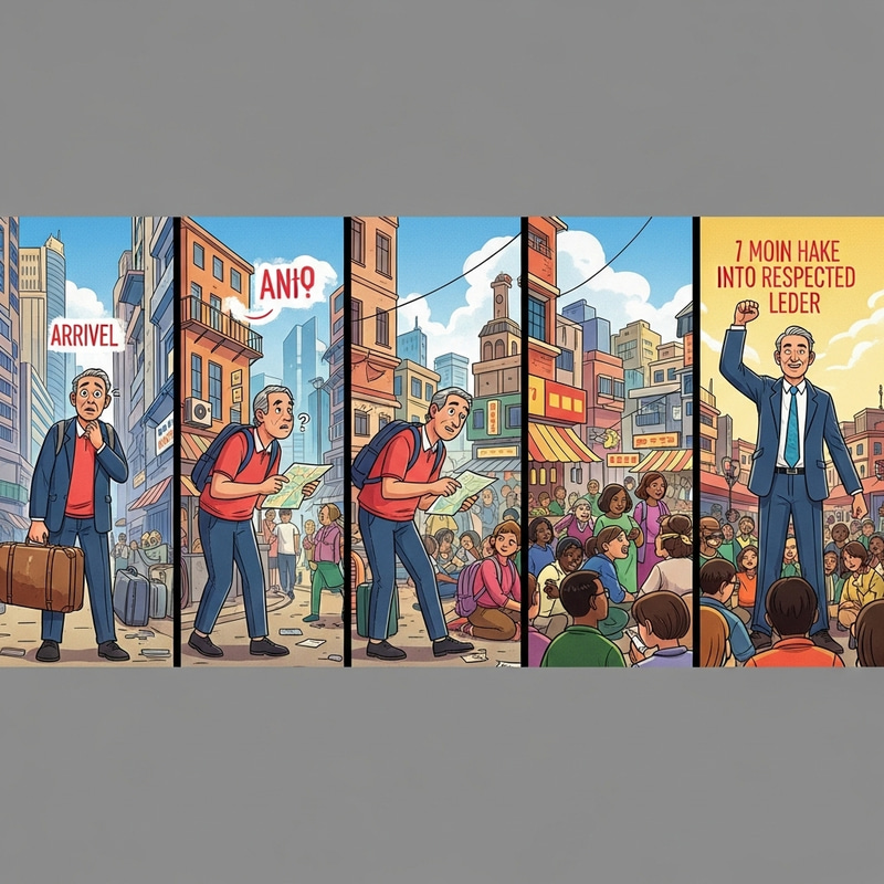 David's Journey: From Newcomer to Respected Leader in Vibrant City David's Journey: From Newcomer to Respected Leader in Vibrant City