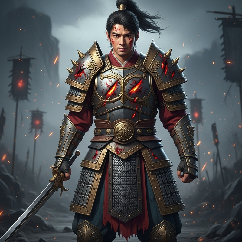 Resilient East Asian Male Fighter | Armor Tales
