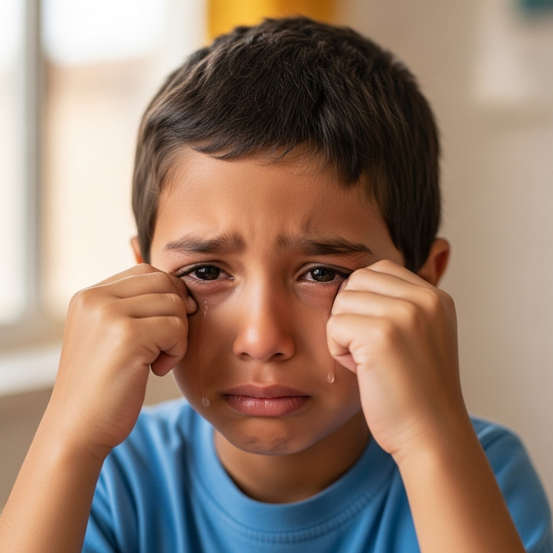 Crying Child: Emotional Portraits