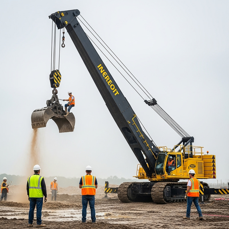 Crane Shovel Construction Site | Digging In Progress