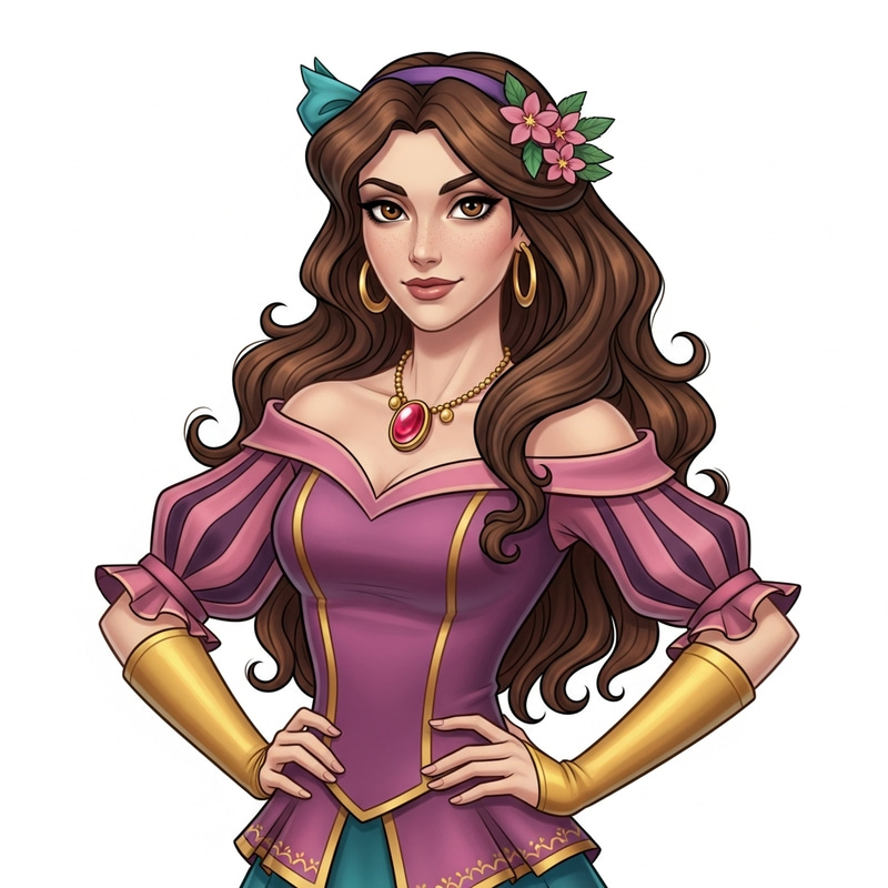Enchanting Disney Character with Mysterious Charisma