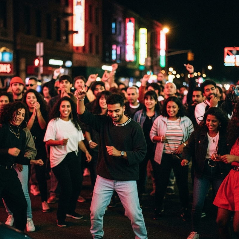1990s Black Culture Block Party: Vibrant Neon Lights & Bold Colors 1990s Black Culture Block Party: Vibrant Neon Lights & Bold Colors